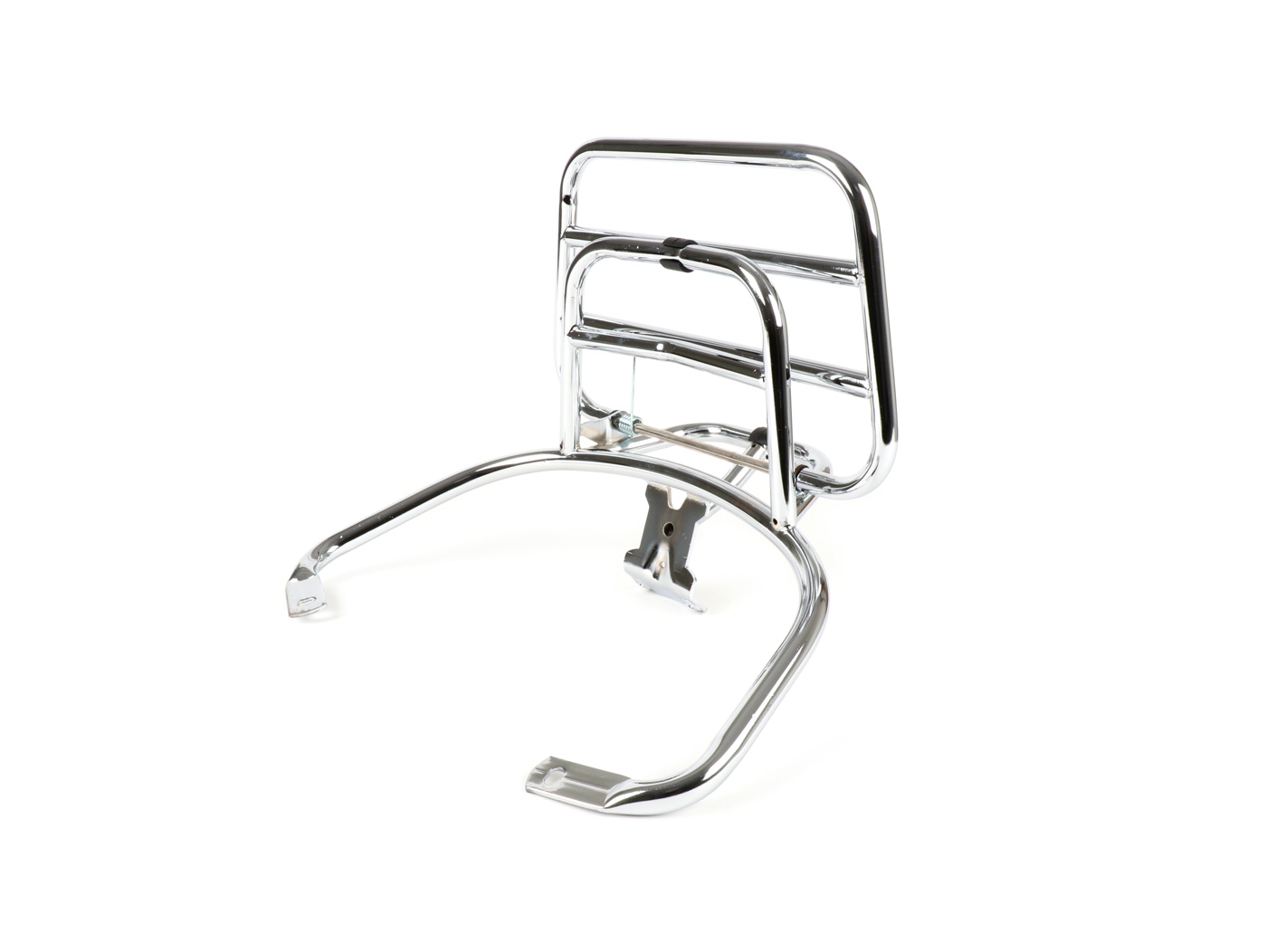 Galinis stovas, nulenkiamas -MOTO NOSTRA- Vespa LX50, LX125, LX150, Vespa LXV50, LXV125, Vespa S50, S125, S150 - chromas