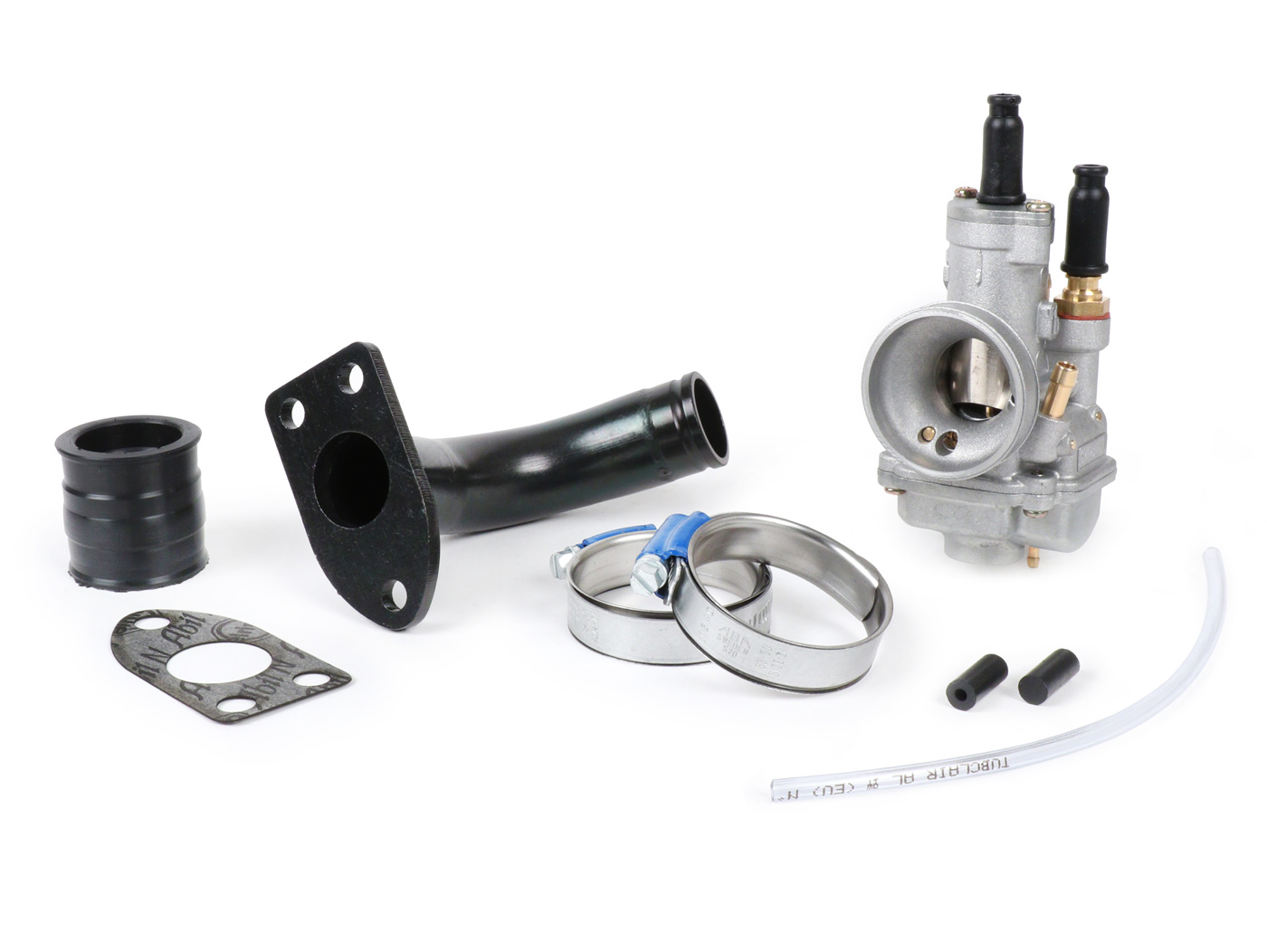 Įsiurbimo kolektoriaus komplektas su karbiuratoriumi -BGM PRO Ø24mm Polini CP23- Vespa GS150 (VS2-VS5), GS2 (VD1TS), GS3 (VD2TS)