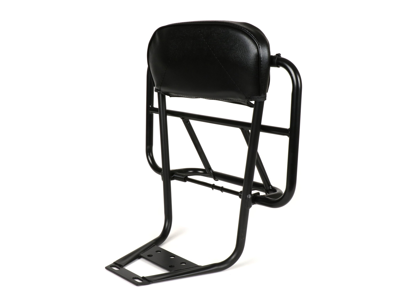 Stovas su atlošu įsk. pagalvėlė -MOTO NOSTRA V2- Vespa PX80, PX125, PX150, PX200 - juoda