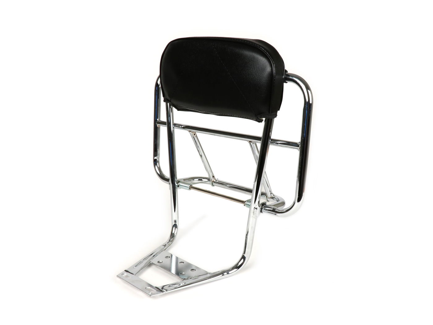 Stovas su atlošu įsk. pagalvėlė -MOTO NOSTRA V2- Vespa PX80, PX125, PX150, PX200 - chromas