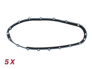 Variklio dangčio tarpiklių komplektas -BGM PRO silikoninis- Lambretta LI 125-150, LIS, SX, TV (serija 2-3), DL/GP 125-200 - 5 vnt.