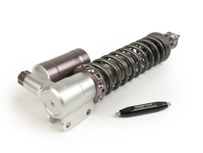 Priekinis amortizatorius -BGM PRO SC/F16 COMPETITION, 240mm- Vespa PX80, PX125, PX150, PX200, T5 125cc