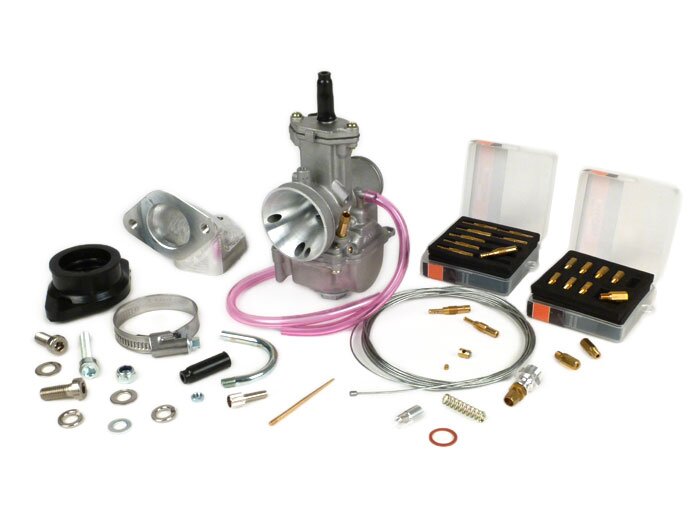 Karbiuratoriaus komplektas -BGM PRO 195-225 cc- Lambretta LI, LIS, SX, TV (2 serija, 3 serija), DL, GP - Ø=24mm Polini