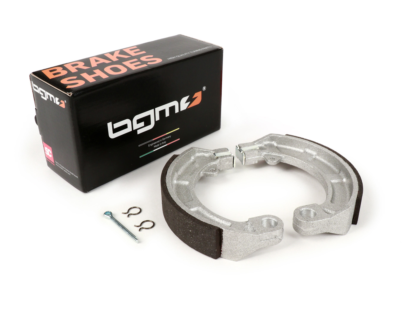 Stabdžių kaladėlės BGM PRO 150x24mm 10 colių, skirtos Vespa V50, SS50, SS90, PV125, ET3