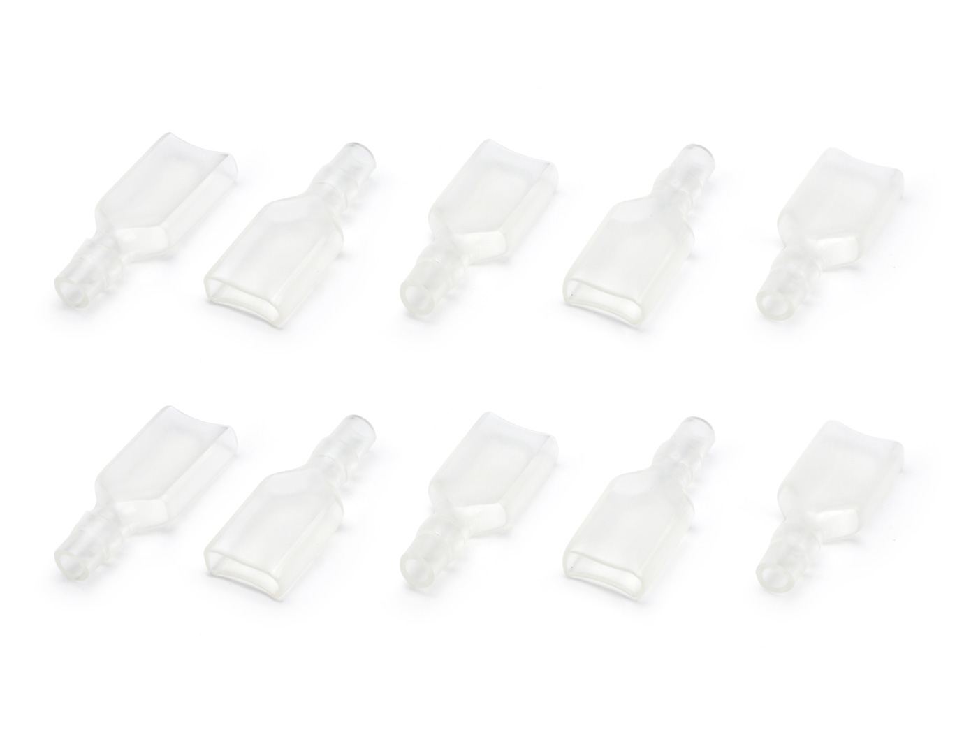 Gnybtų gnybtų izoliacinė žarna - 6,3 mm Ø = 0,5-1,0 mm² - DIN 46248 - 10 vnt.