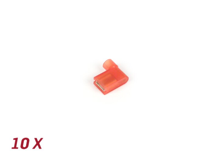 Gnybtas gnybtas - jungiamoji jungiamoji jungtis MOTERIS 90° kampas 6,3 mm Ø=0,75-1,5 mm² - 10 vnt.