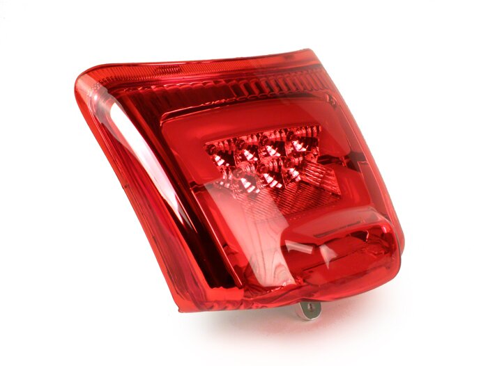 Galinis žibintas -MOTO NOSTRA, LED- Vespa GTS 125-300, GTV (-2014) - raudonas