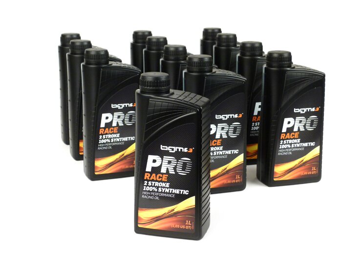 BGM PRO RACE 2T pilnai sintetinė alyva 12x1L komplektas