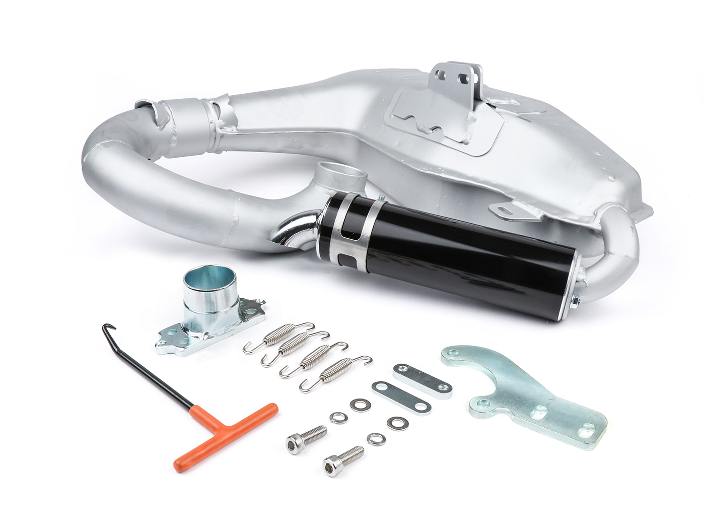 išmetimo BGM PRO Big Box Sport sidabras skirtas Lambretta serijai 1-3