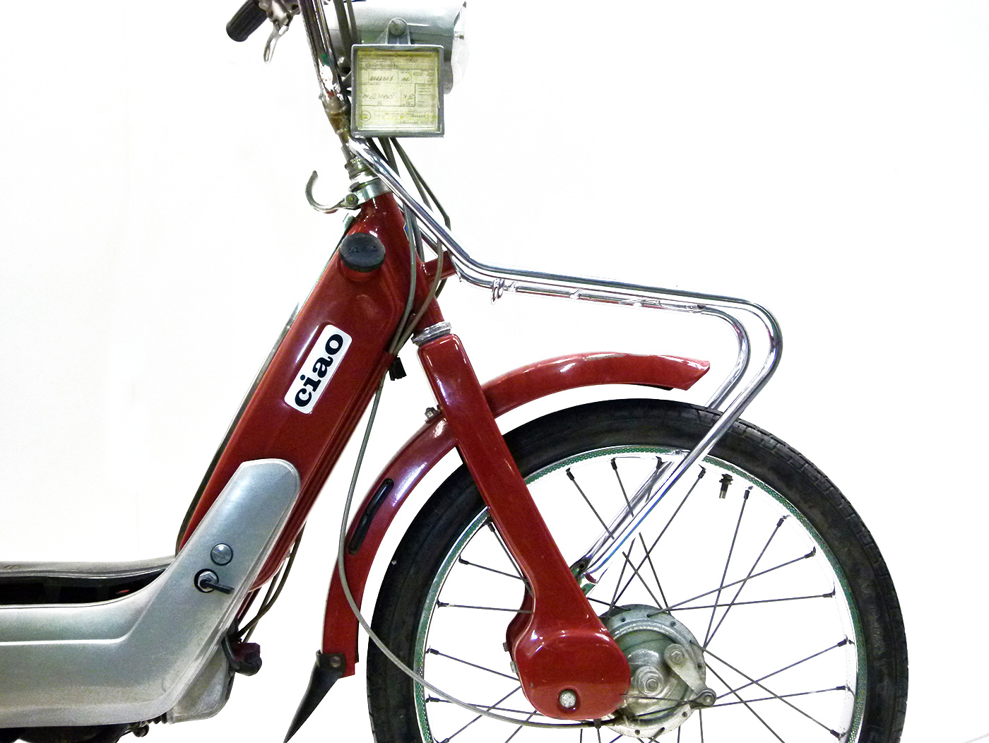 Priekinis laikiklis -MOTO NOSTRA- Piaggio Ciao -Chrome