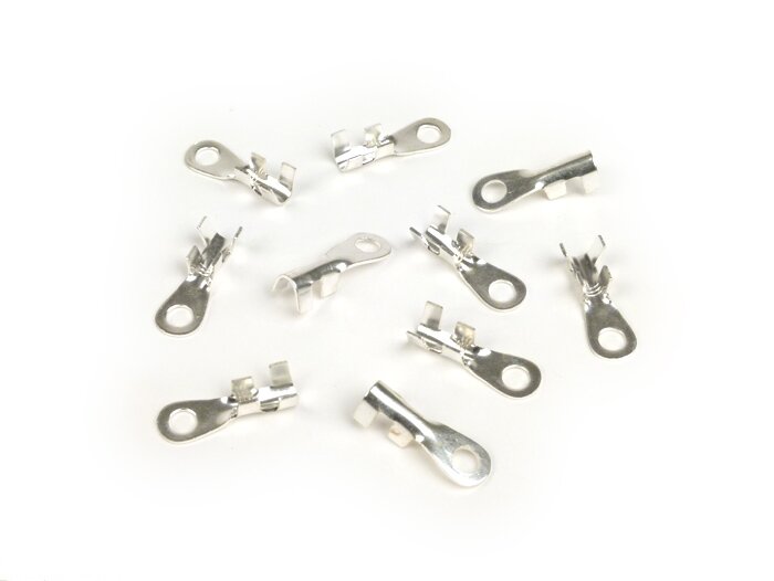 Suspaudimo gnybtas - žiedinis liežuvėlis 4,5 mm Ø=1,0-1,5 mm²- 10 vnt