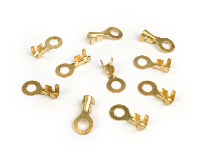Suspaudimo gnybtas - žiedinis liežuvėlis 6,5 mm Ø=1,0-1,5 mm²- 10 vnt.