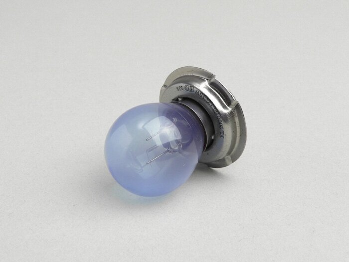 Lemputė -P26s- 12V 15W - mėlyno xenon stiliaus