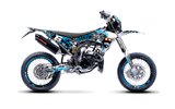 Grafikos komplektas Fantic XM 50 2017 - 2022 mėlyna / juoda