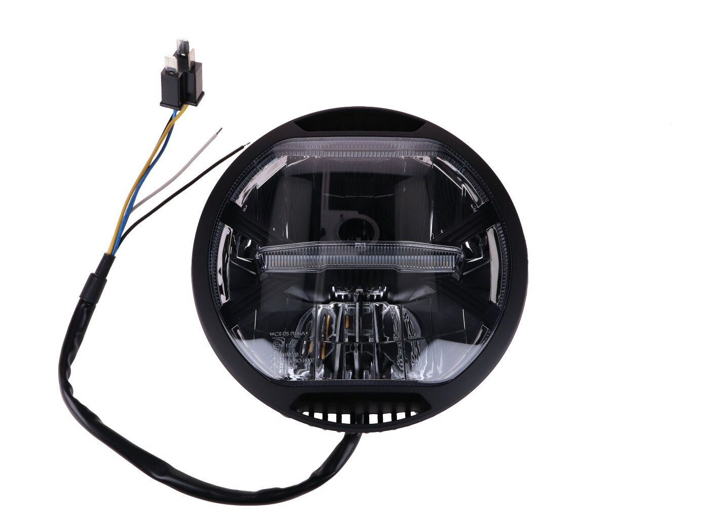 priekinių žibintų komplektas Koso Thunderbolt II LED 170mm 12V 15W / 22W