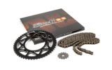 Grandinės komplektas 13x53 - 420 Stage6 aliuminio CNC Black Derbi DRD Pro