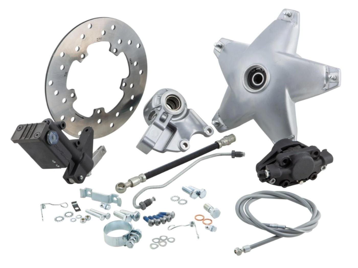 Priekinių diskinių stabdžių komplektas Grimeca Disc (žvaigždės formos) d=20mm, skirtas Vespa PK50-125/S/SS/XL/XL2/Automatica/P200E 2°/PX80-150E 2°/Lusso/Â´98/MY/Â´´ 11/T5