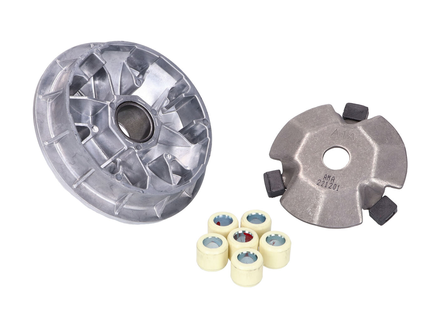 variatorius SYM Sanyang Allo, Crox, Fiddle, Jet, Mio, Symphony 50cc karbiuratorius, 50ie 4 taktų Euro2, Euro4, Euro5