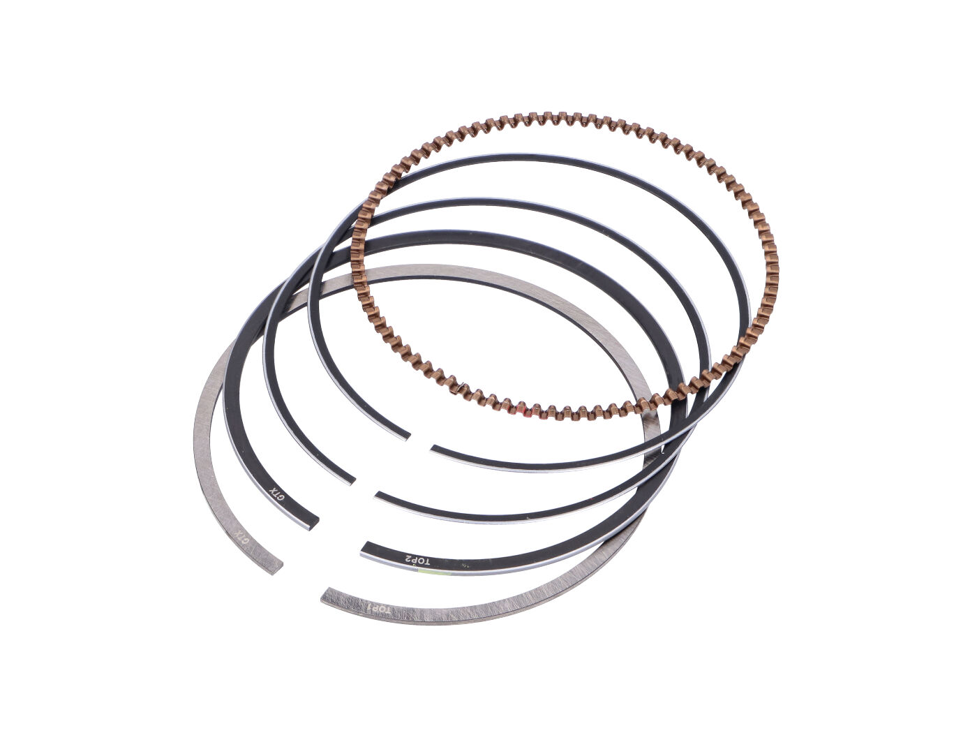 stūmoklio žiedų komplektas EVOK 52,4mm, skirtas Honda SH NES, FES, PES, SES 125ccm