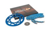 Grandinės komplektas 13x53 - 420 Stage6 alu CNC Blue Derbi DRD Pro