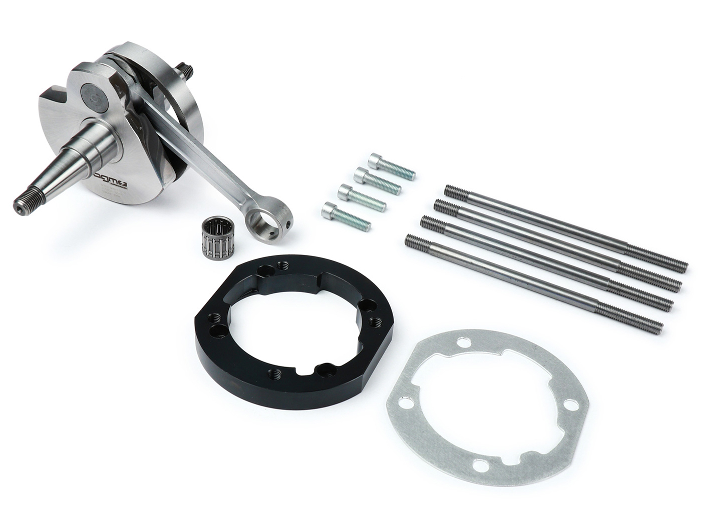 Adapterio plokštelių komplektas / tarpinė 210cc J&G su BGM alkūniniu velenu 2%, skirtas Vespa PX80, PX125, PX150, Cosa125, Cosa150, Sprint Veloce150 (VLB1T 294260-)