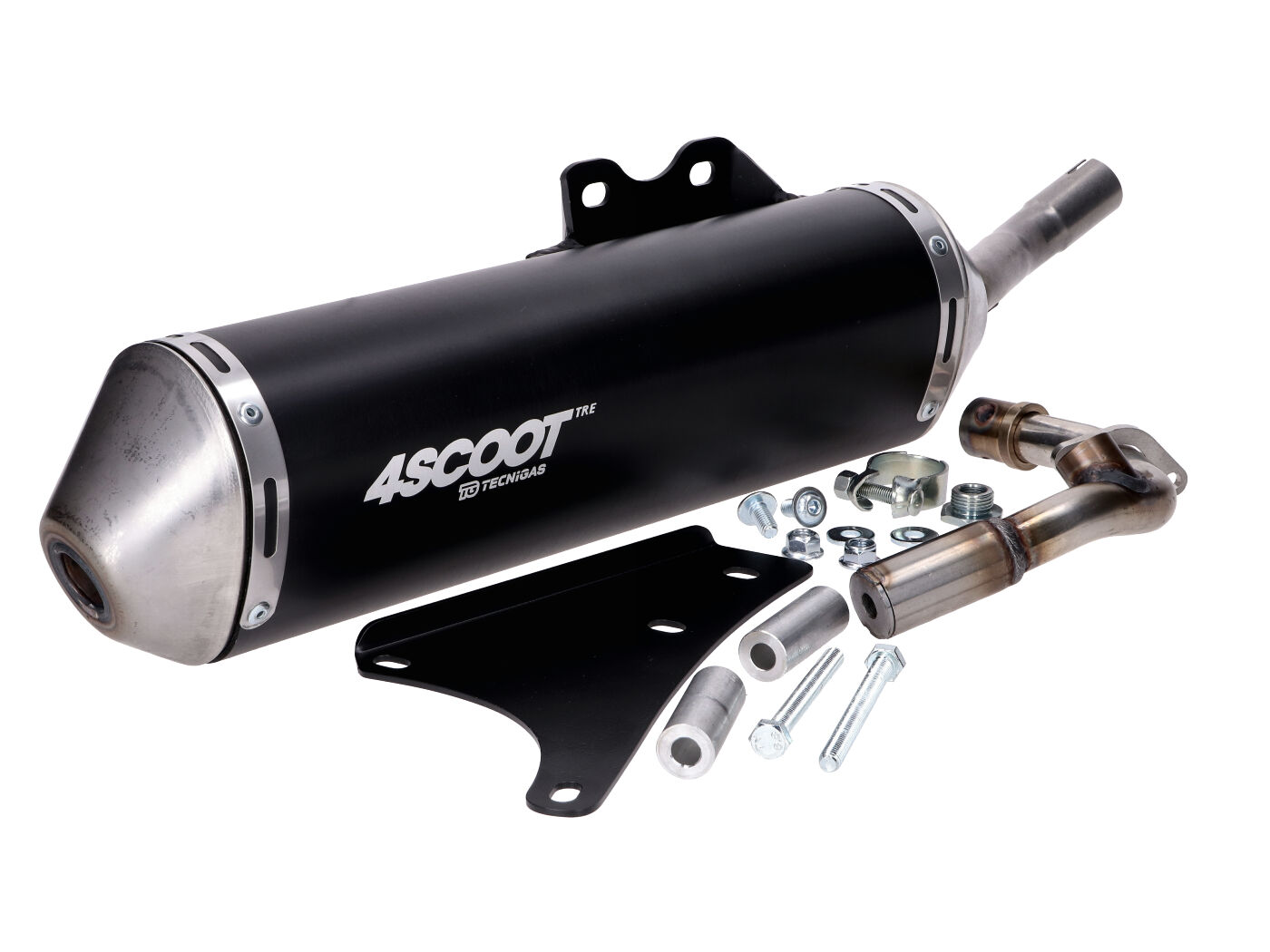 Išmetimo sistema Tecnigas 4Scoot TRE, skirta Vespa Primavera / Sprint, Piaggio Liberty / Zip 50 iget Euro4 / Euro5
