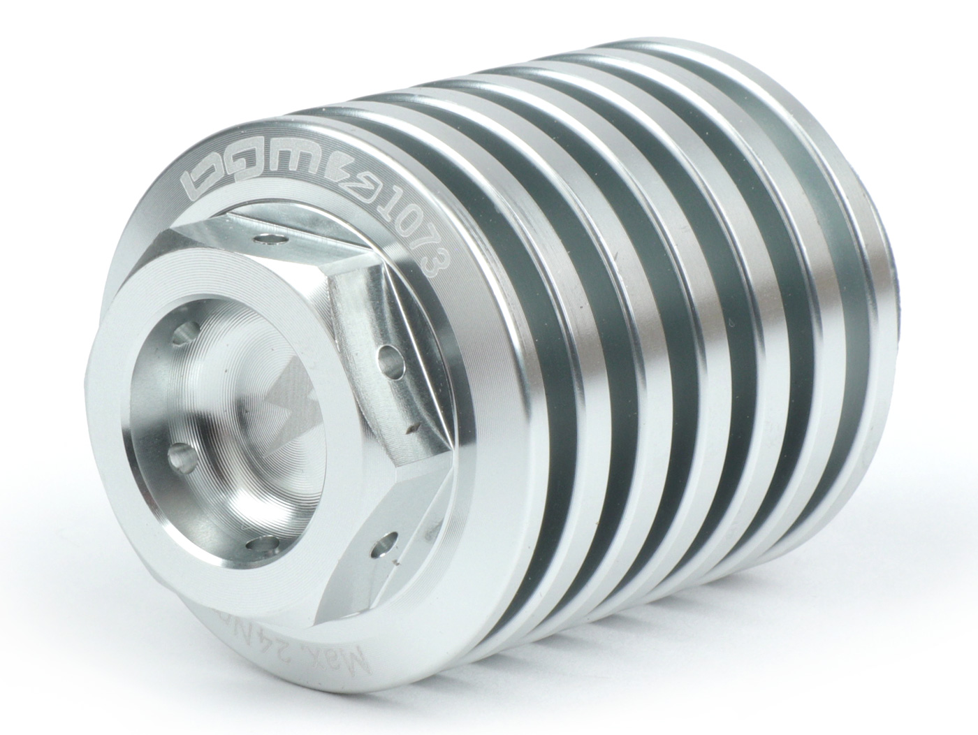 Alyvos išleidimo kamštis BGM PRO, CNC, sidabrinis visiems Piaggio Leader 125-200ccm, LEM 125-150ccm, HE 125-150ccm, IGET 125-150ccm, Quasar/HPE 250-300ccm, Master 400-500ccm