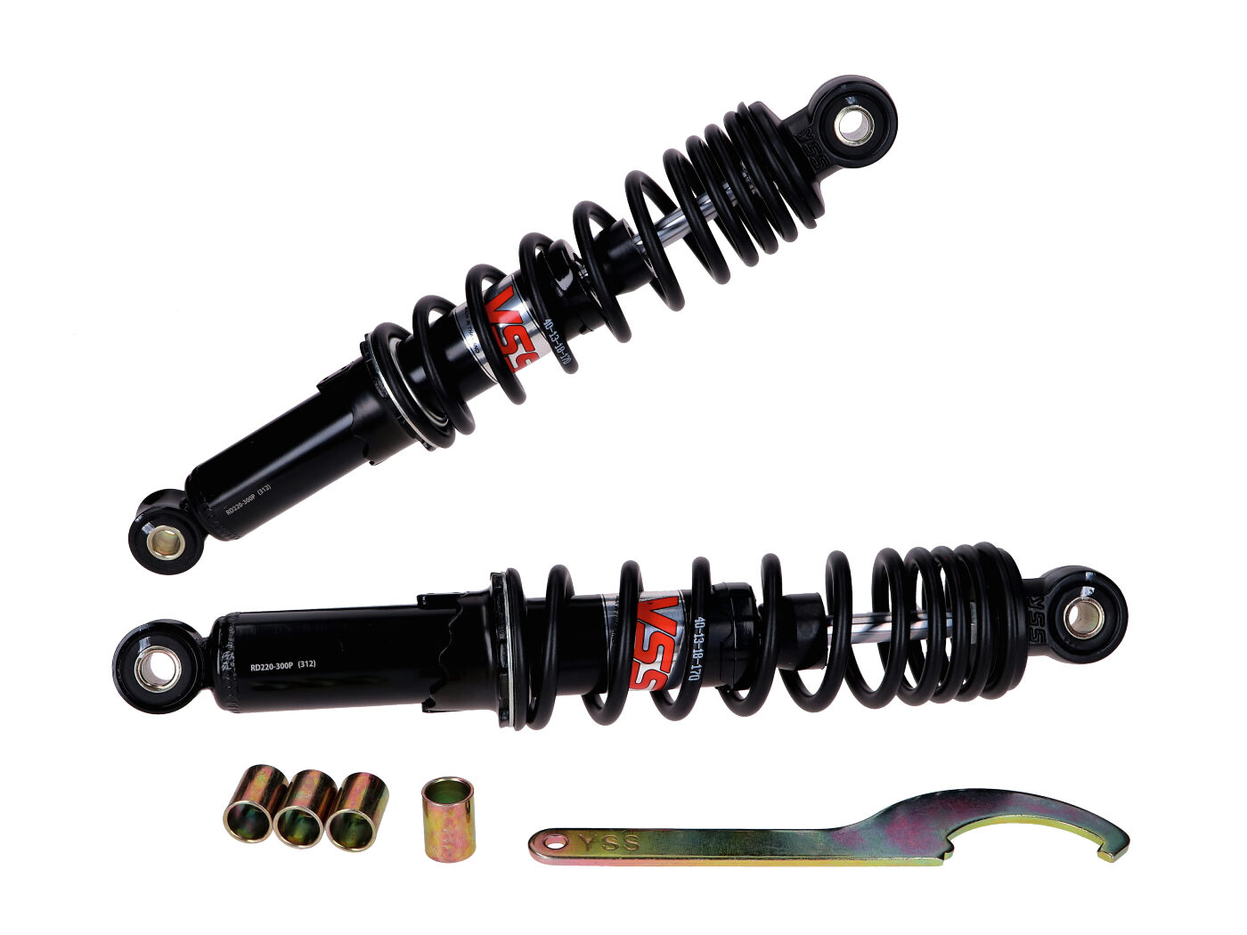 Amortizatorių komplektas YSS Pro-X juodas 300mm Puch Maxi, Tomos