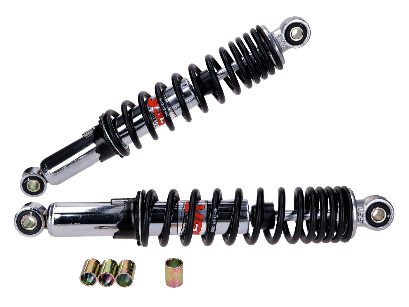 Amortizatorių komplektas YSS juodas chromas 320mm Puch Maxi, Tomos