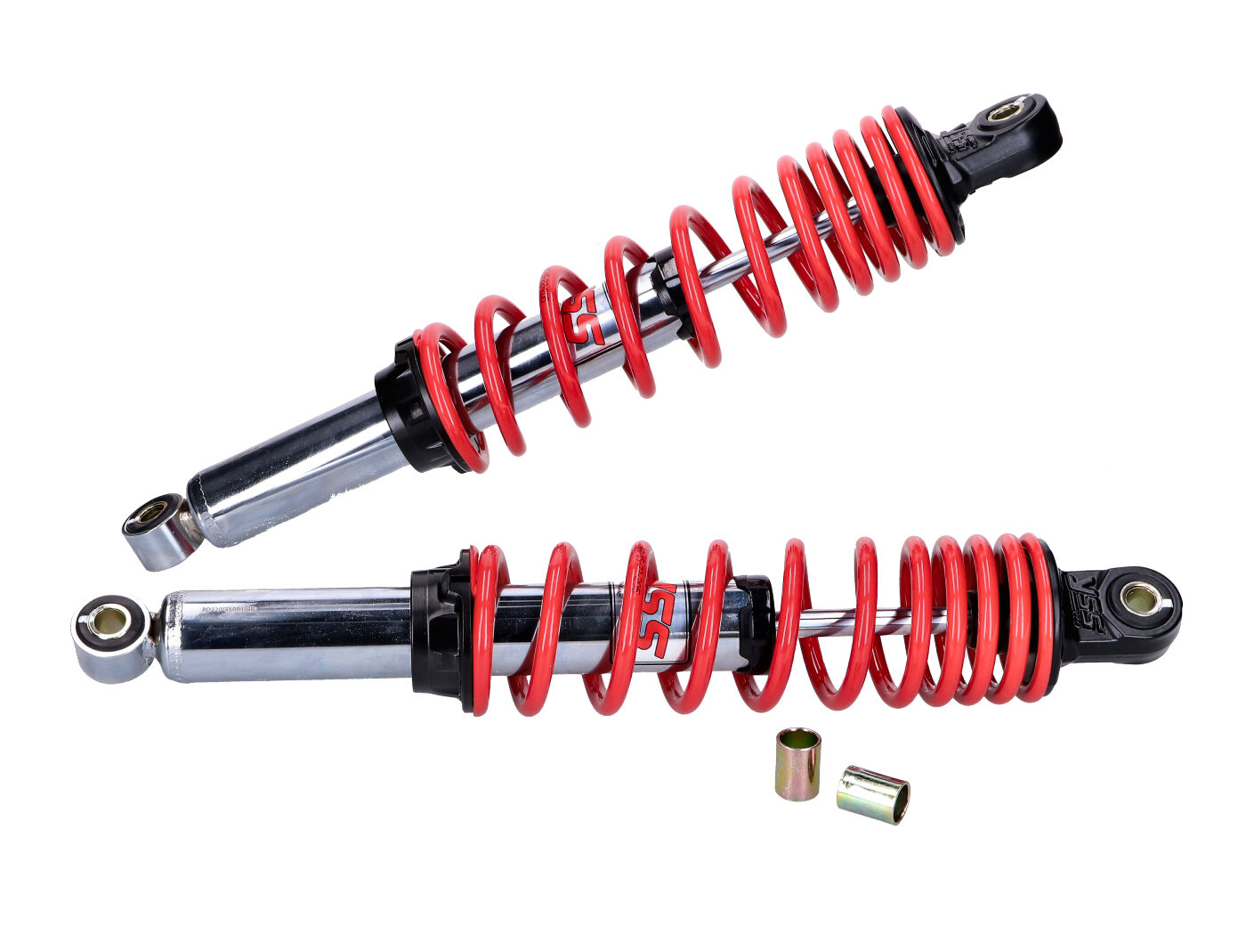 Amortizatorių komplektas YSS Twin PRO-X 360mm chromo raudonas Simson S50, S51
