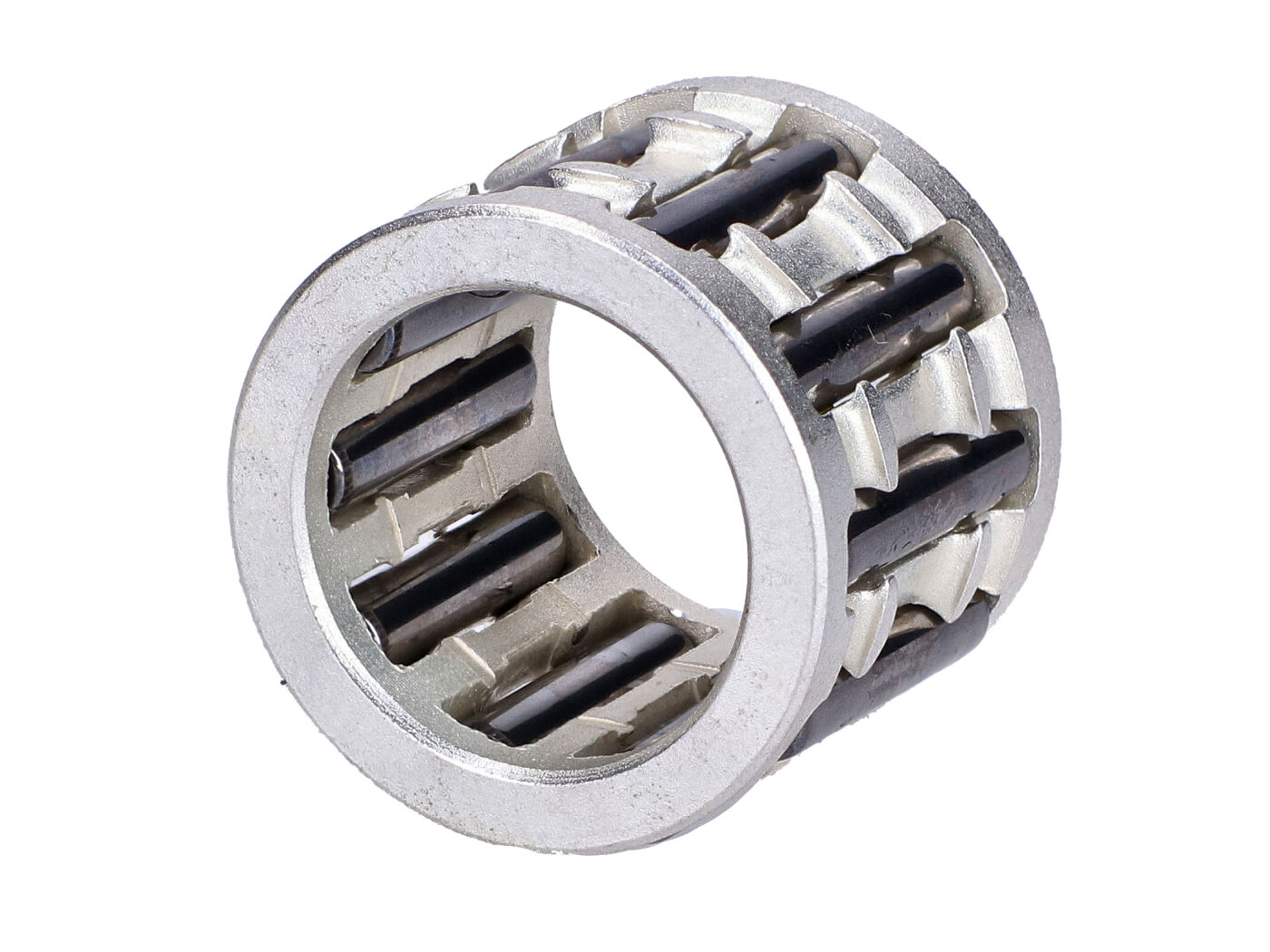 Stūmoklio kaiščio guolis sidabro spalvos narvas DMP 12x17x14mm Honda MTX, MT, Kymco SF10, Piaggio 50 2T