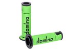 „Domino A450 On-Road Racing“ rankenos žalia / juoda (atvirais galais)