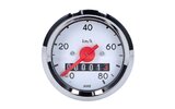 Spidometras 80km/h apvalus d.48mm Simson
