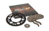 Grandinės komplektas 13x53 - 420 Stage6 aliuminio CNC juodas Aprilia SX 50
