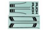 Lipdukas Puch Maxi (x6) PVC juodas