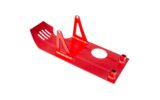 Skid Plate aliuminio Pit Bike / Dirt Bike raudona