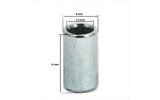 Įvorės cilindras 8x14x7,2 4T GY6