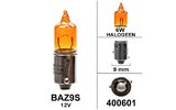 Halogeninė lempa Flösser Baz9S 6W 12V 6W oranžinė