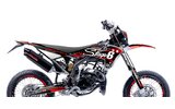 Grafikos komplektas Fantic XM 50 2017 - 2022 Stage6 Raudona