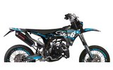 Grafikos komplektas Fantic XM 50 po 2023 m. Stage6 Blue