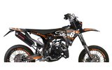Grafikos komplektas Fantic XM 50 po 2023 Stage6 Orange