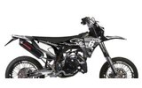 Grafikos komplektas Fantic XM 50 po 2023 m. Stage6 Blanc