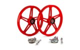 Ratlankiai priekiniai / galiniai 17" tipo Bernardi raudoni Peugeot 103 Vogue