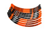 Ratlankių lipdukų komplektas paspirtukas 12" Stage6 oranžinis