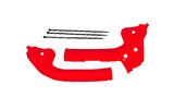 Frame Guards MC 85 po 2021 NSO raudona
