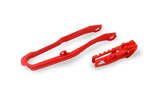 Grandinės slankiklio / pasukimo svirties slydimo komplektas Honda CRF 450 2019-2020 raudona