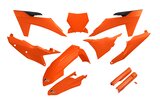 Plastikinis komplektas su šakių apsaugais KTM po 2023 oranžinės spalvos