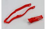 Grandinės slankiklio / pasukimo svirties slydimo komplektas Honda CRF 250 / 450 2013-2017 raudona