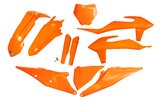 Plastikinis komplektas su šakių apsaugais KTM SX / SX-F 2019-2022 UFO oranžinė