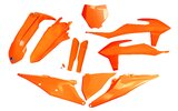 Plastikinis komplektas su šakių apsaugais KTM SX / SX-F 2019-2022 UFO neoninė oranžinė